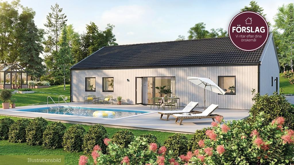 Ett möjligt husförslag från Varbergshus