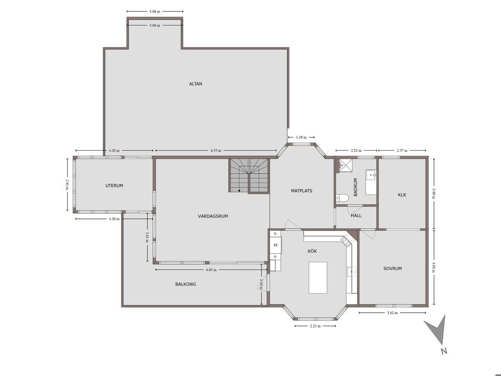 Planskiss övre plan