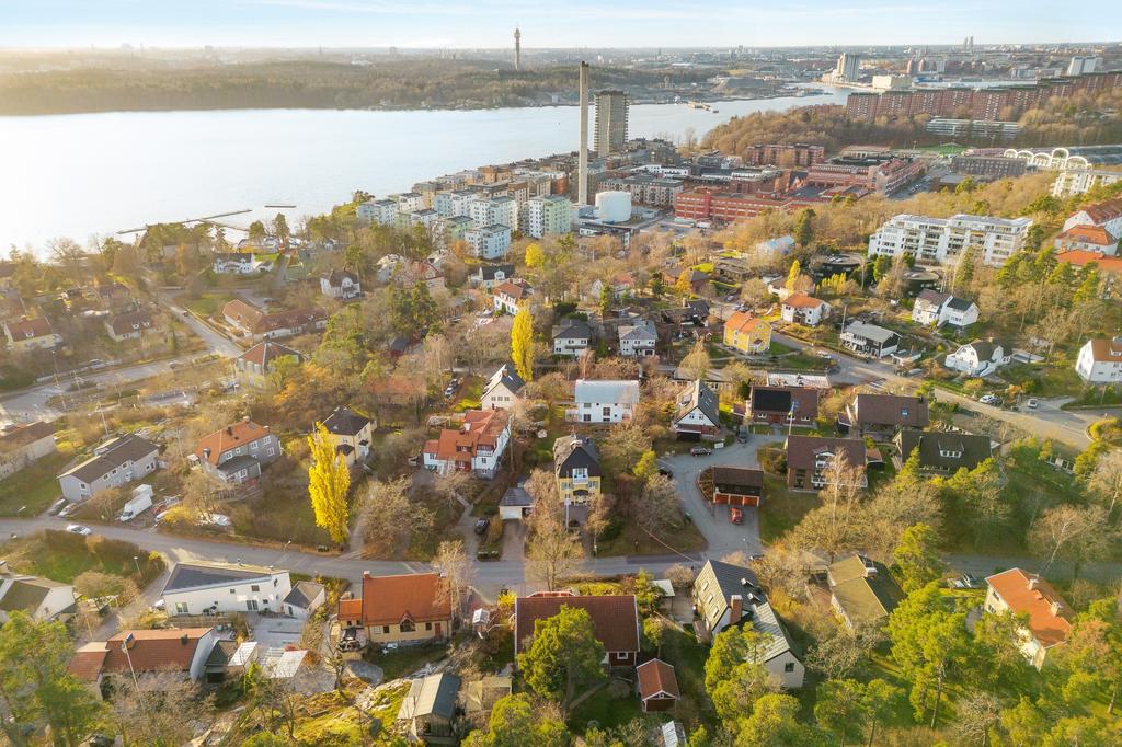 Söderliden och Skärsätra villastad från ovan