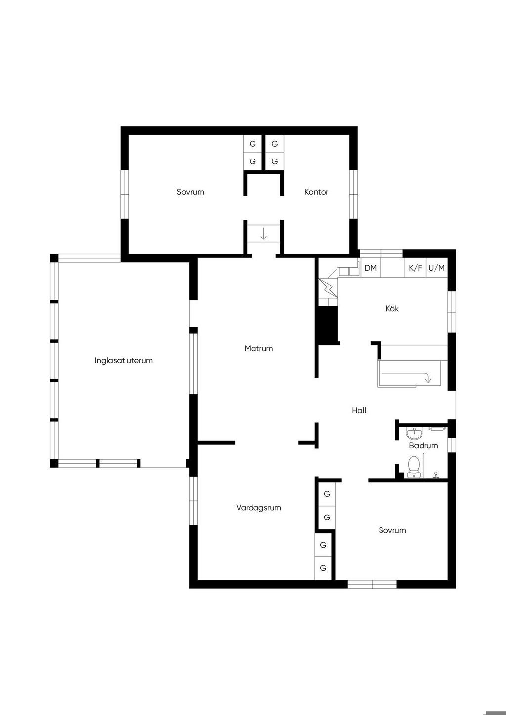 Planlösning entréplan