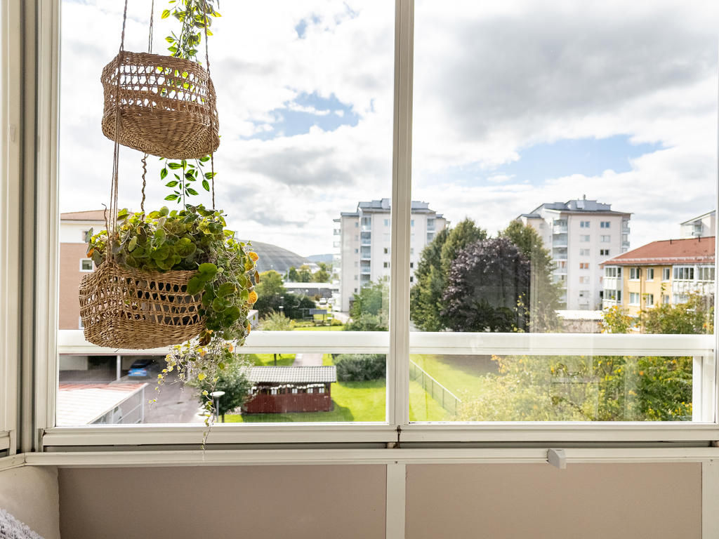 Utsikt över en lugn innergård