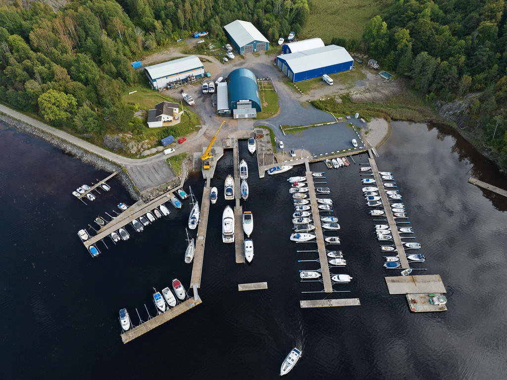 Översiktsbild på Jordfalls Marina