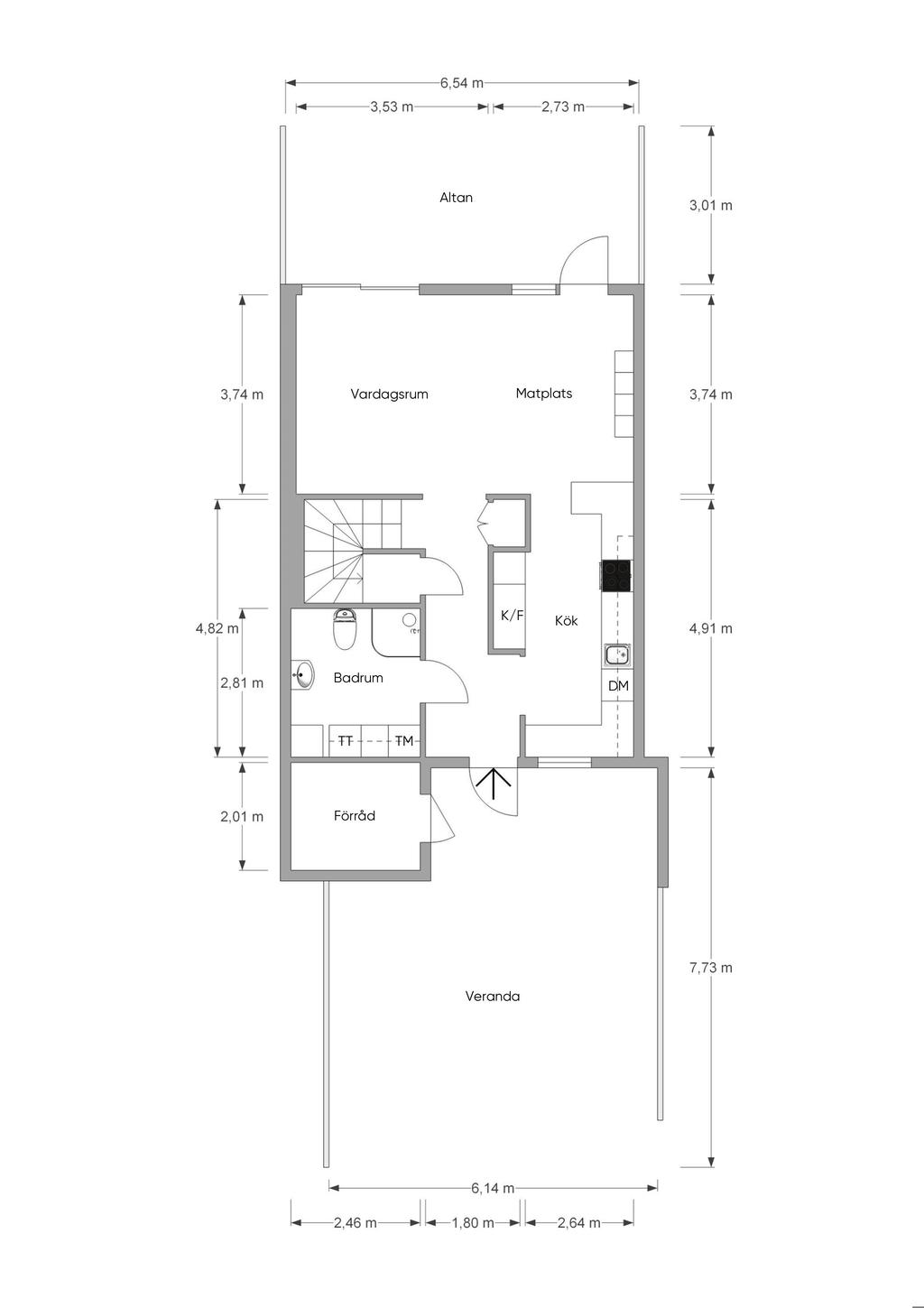 Planlösning entréplan