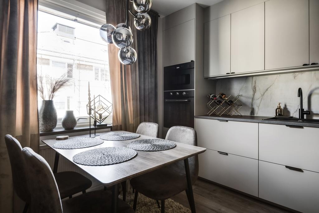 Utrymme för matplats i kök