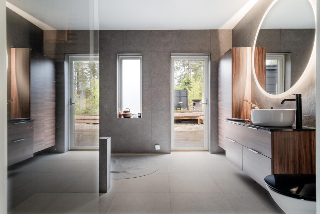 Läckert badrum med kvalitetsdetaljer