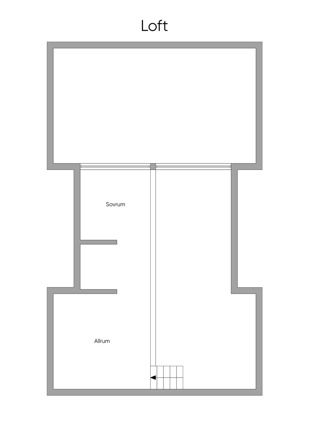 Planlösning loft