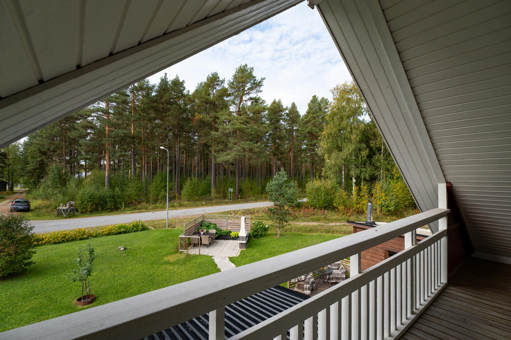 Härlig utsikt från balkongen 