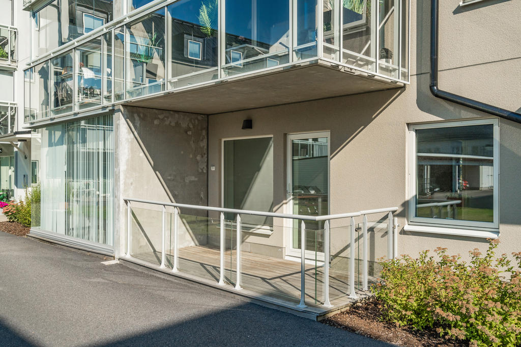 Uteplats mot innergård