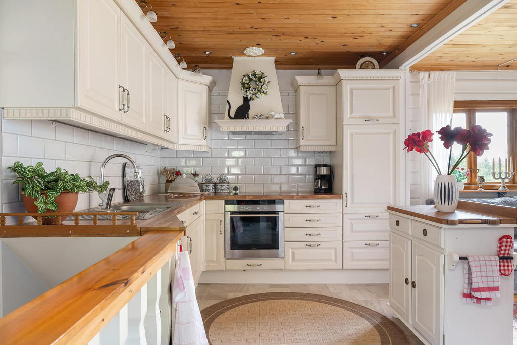 Kök gula huset.