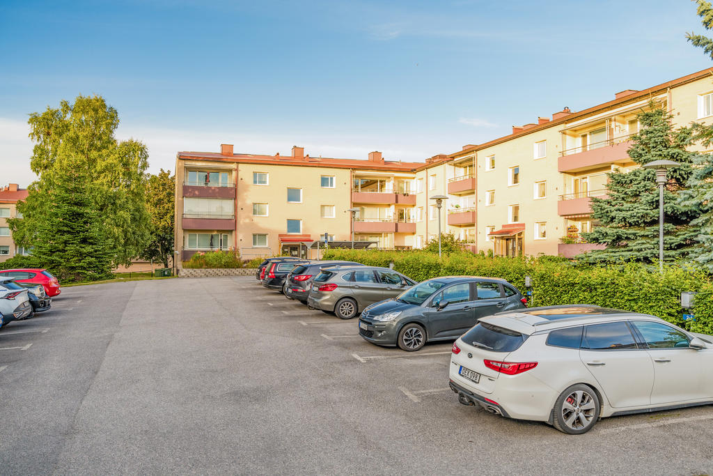 Parkeringsplatser på innergården