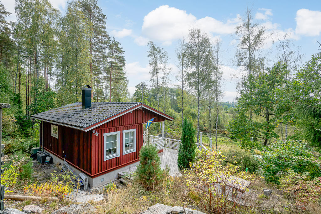 Huset sett från gäststugan