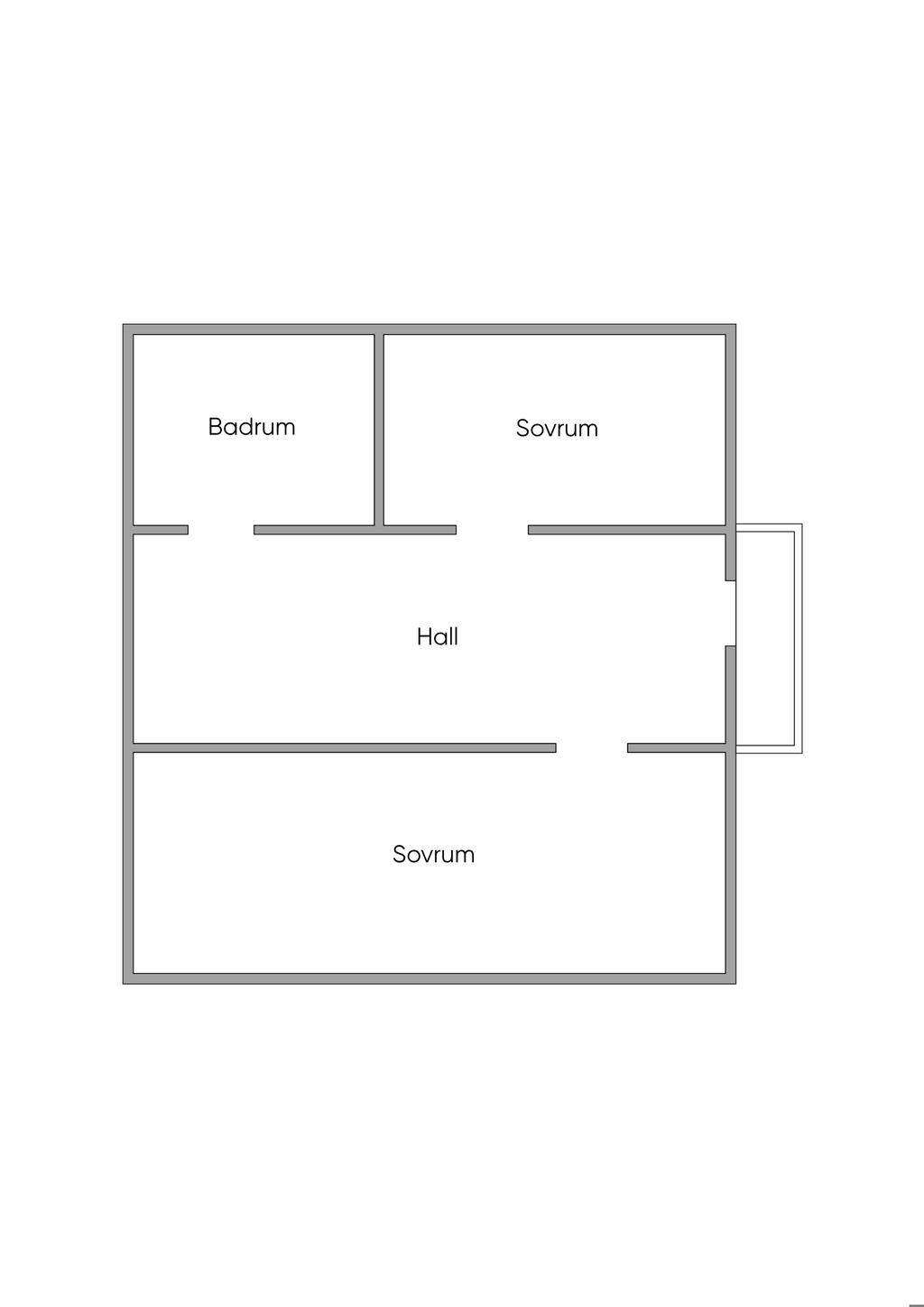 Planritning övre plan