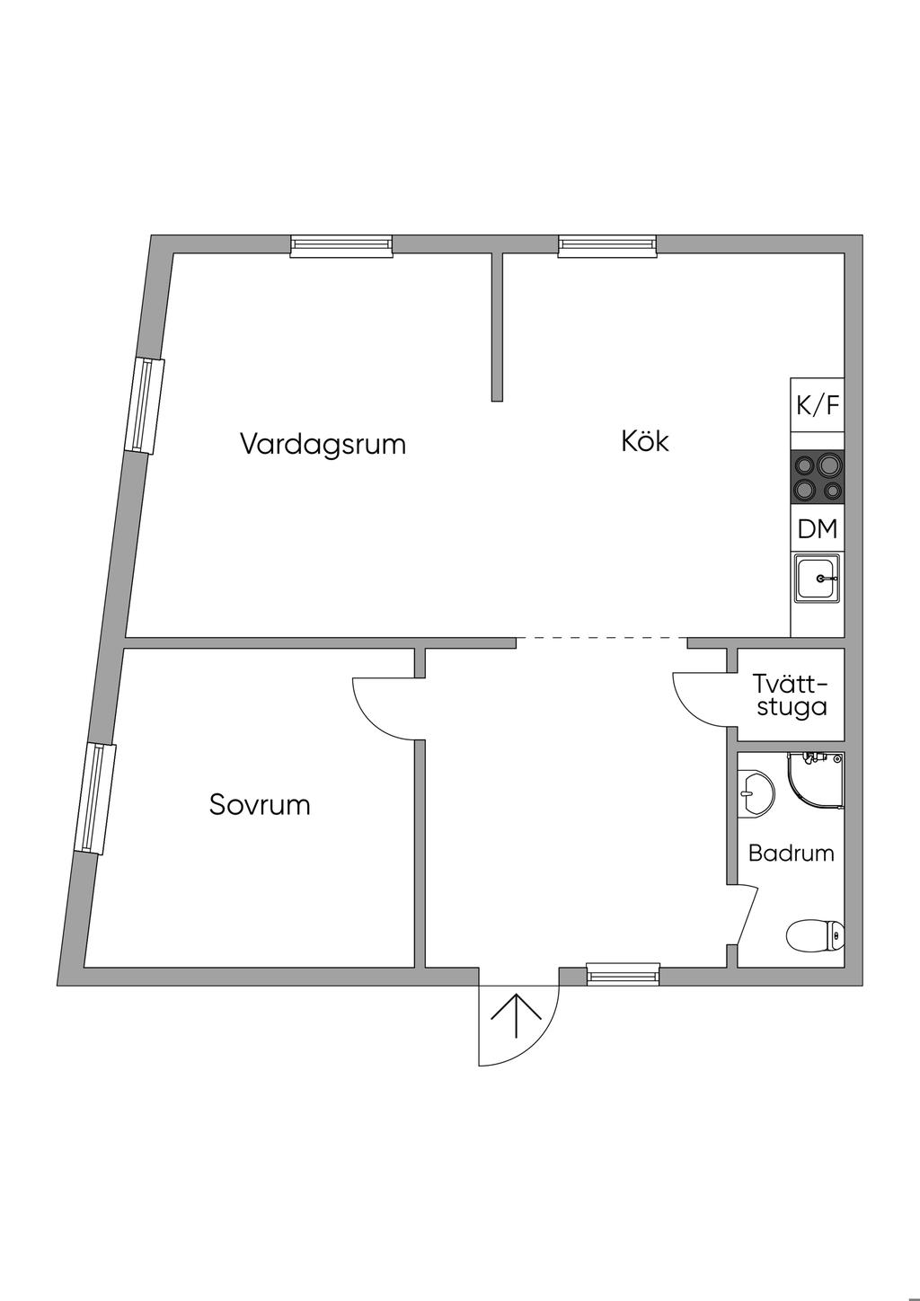 Lägenhet 1101- 65 kvm