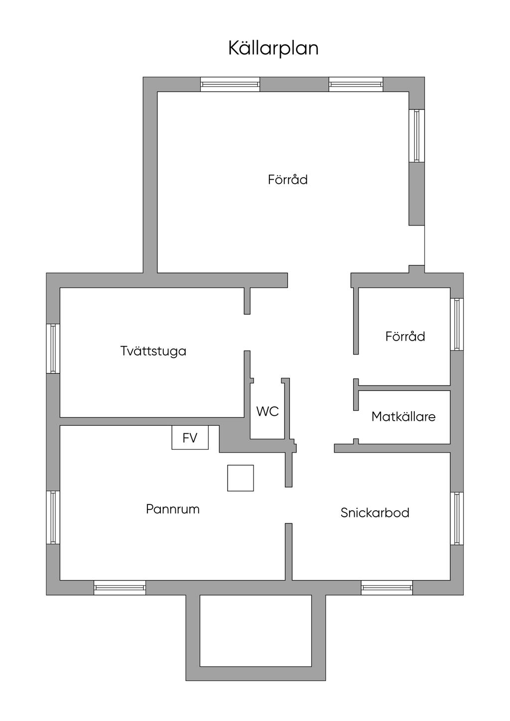 Planlösning källarplan