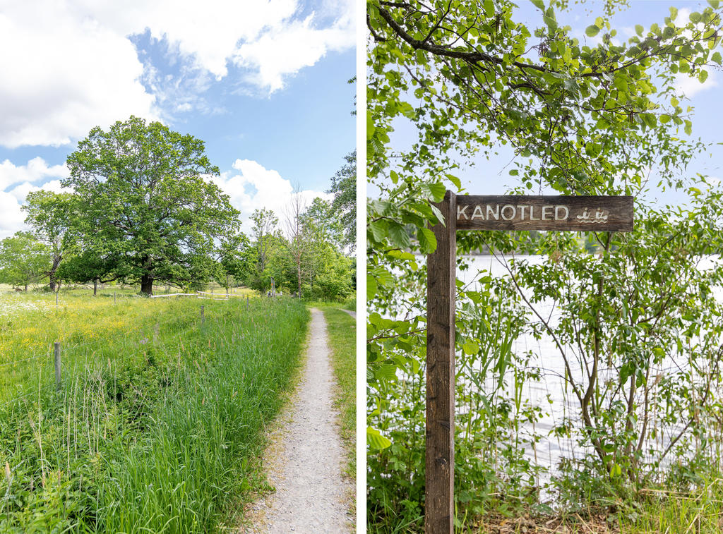 Östgötaleden och kanotled passerar nära Rängen