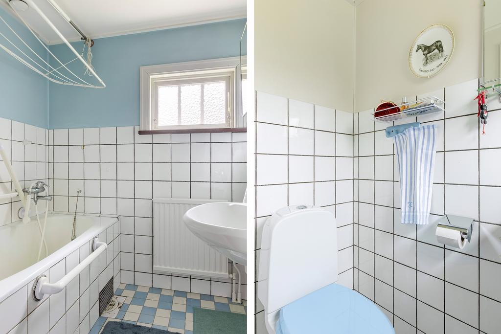 Badrum med separat WC