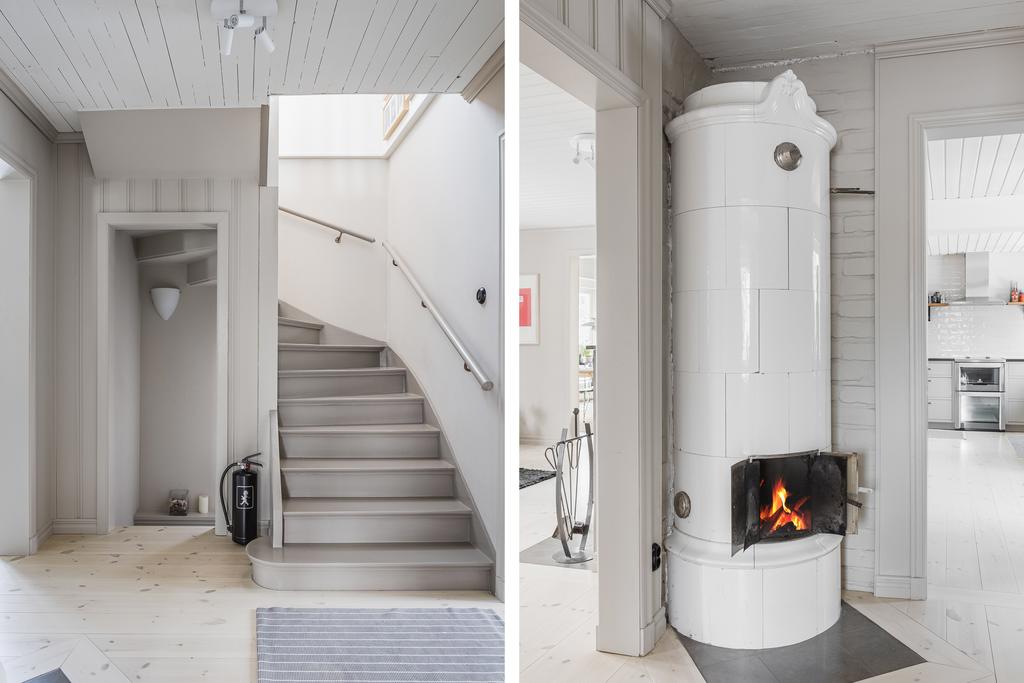 Hall och kakelugn