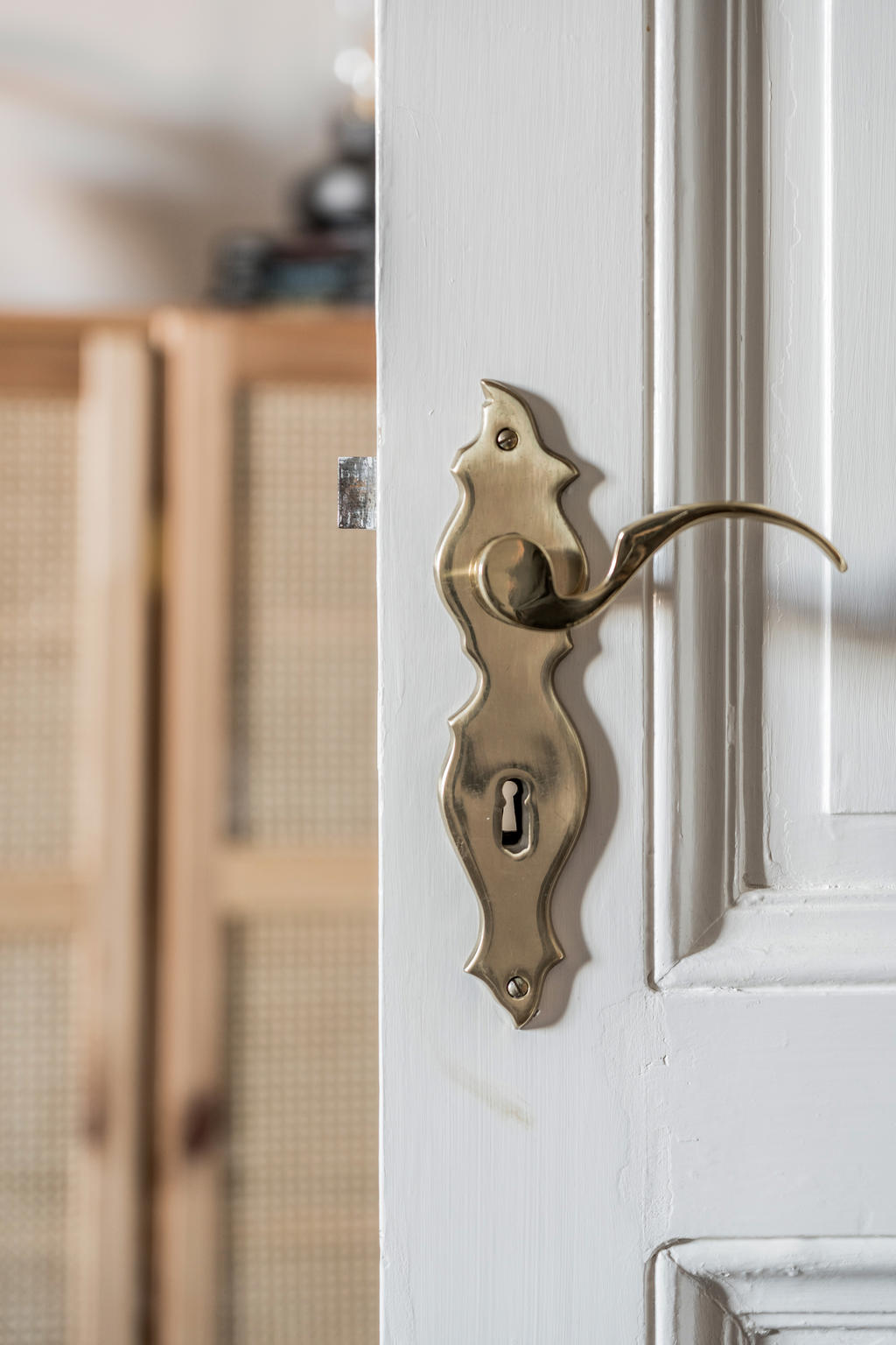 En av fler charmiga detaljer i lägenheten