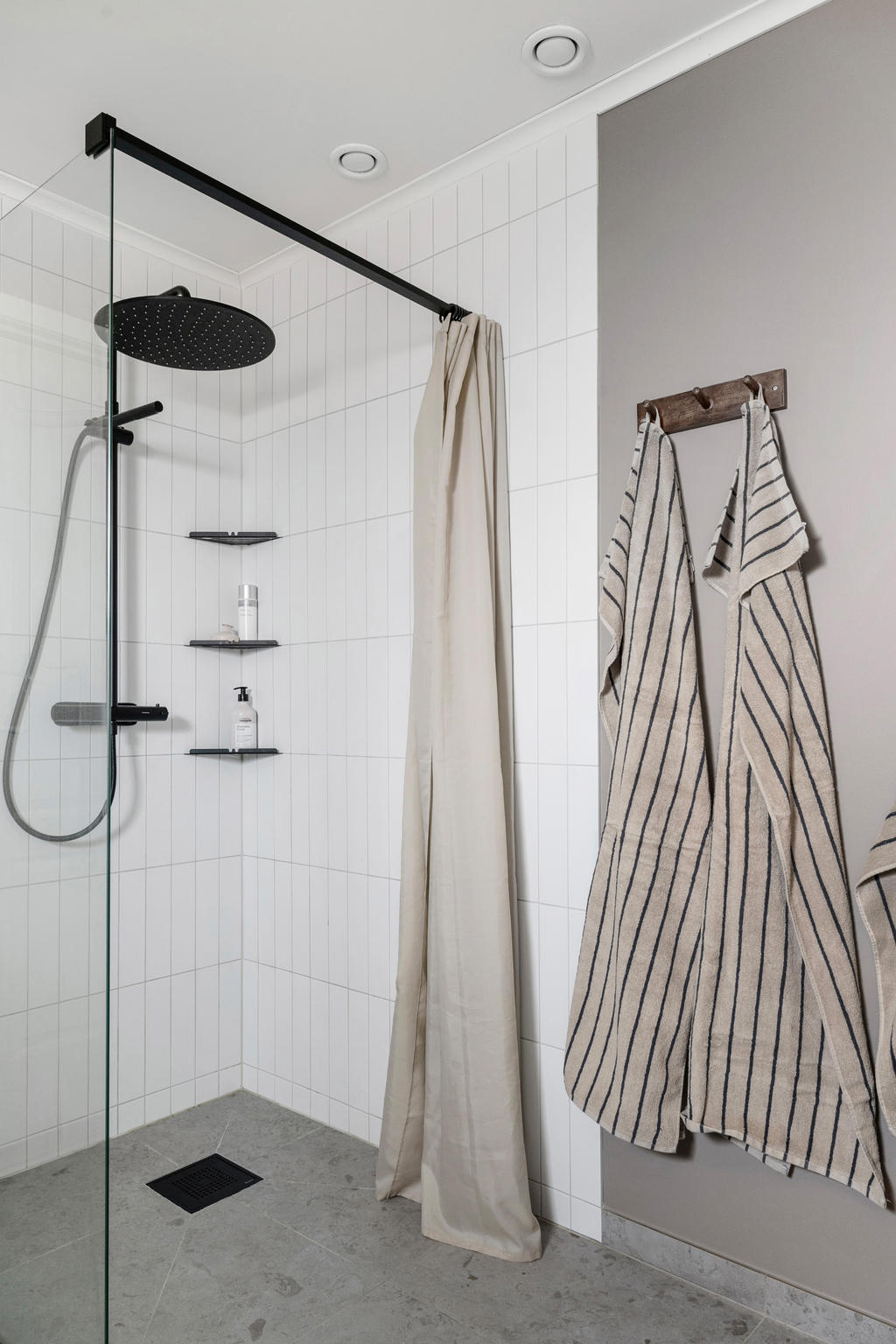 Dusch i badrum på entréplan