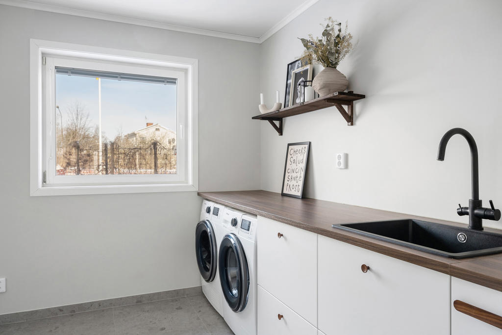 Tvättstuga på entréplan