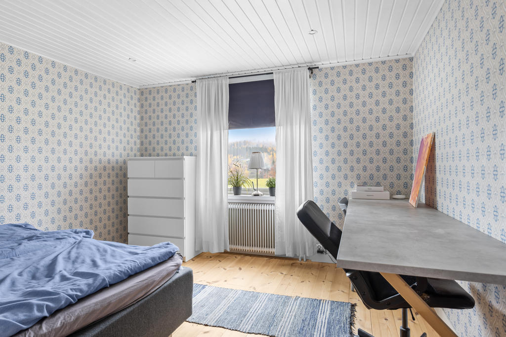 Sovrum 3, beläget på övervåningen. 