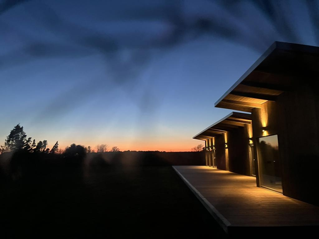 Huset på kvällen