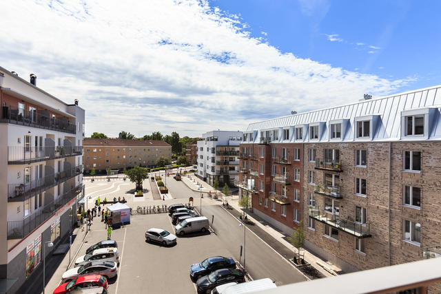 Utblick från balkong