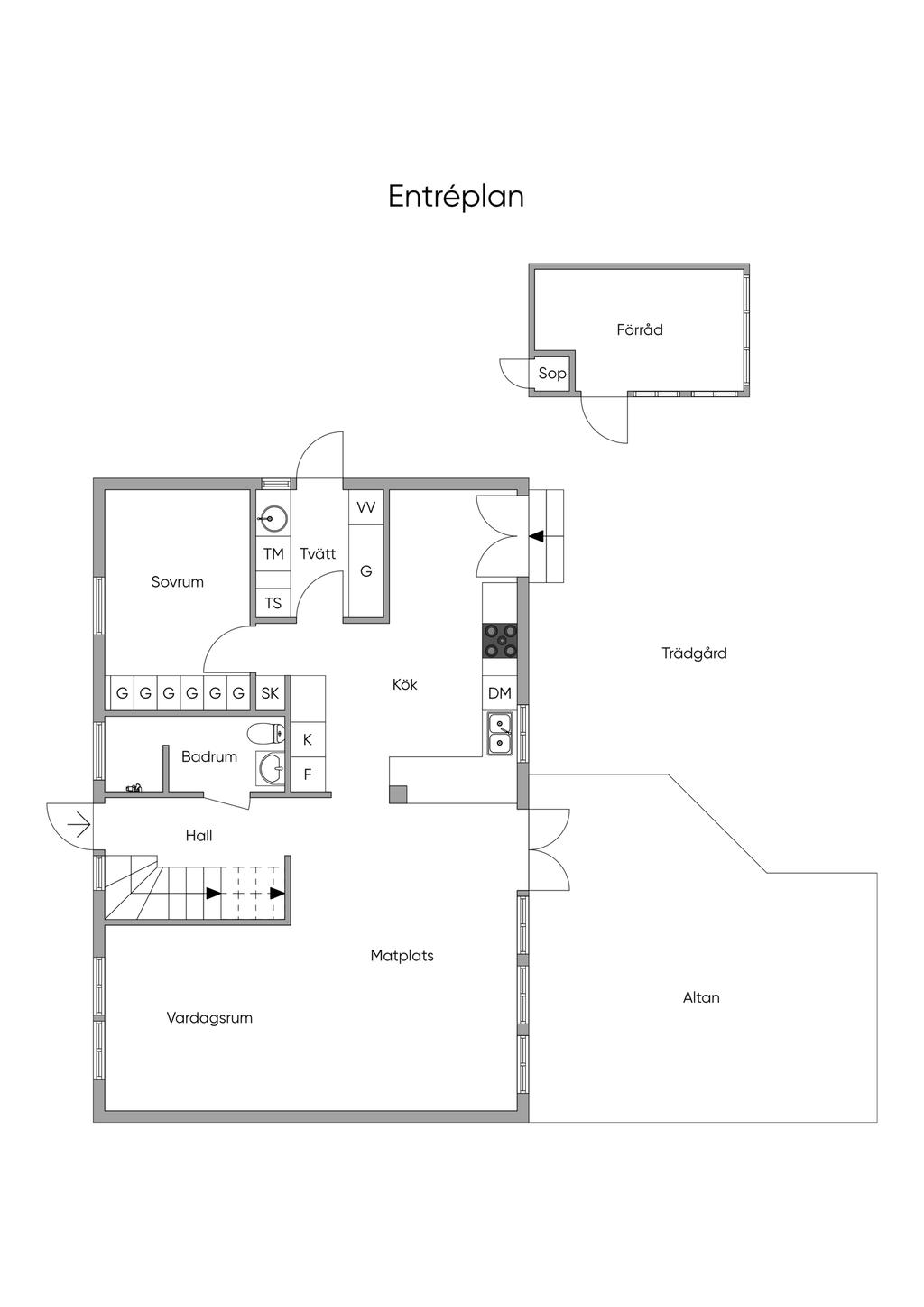 Planlösning Entréplan