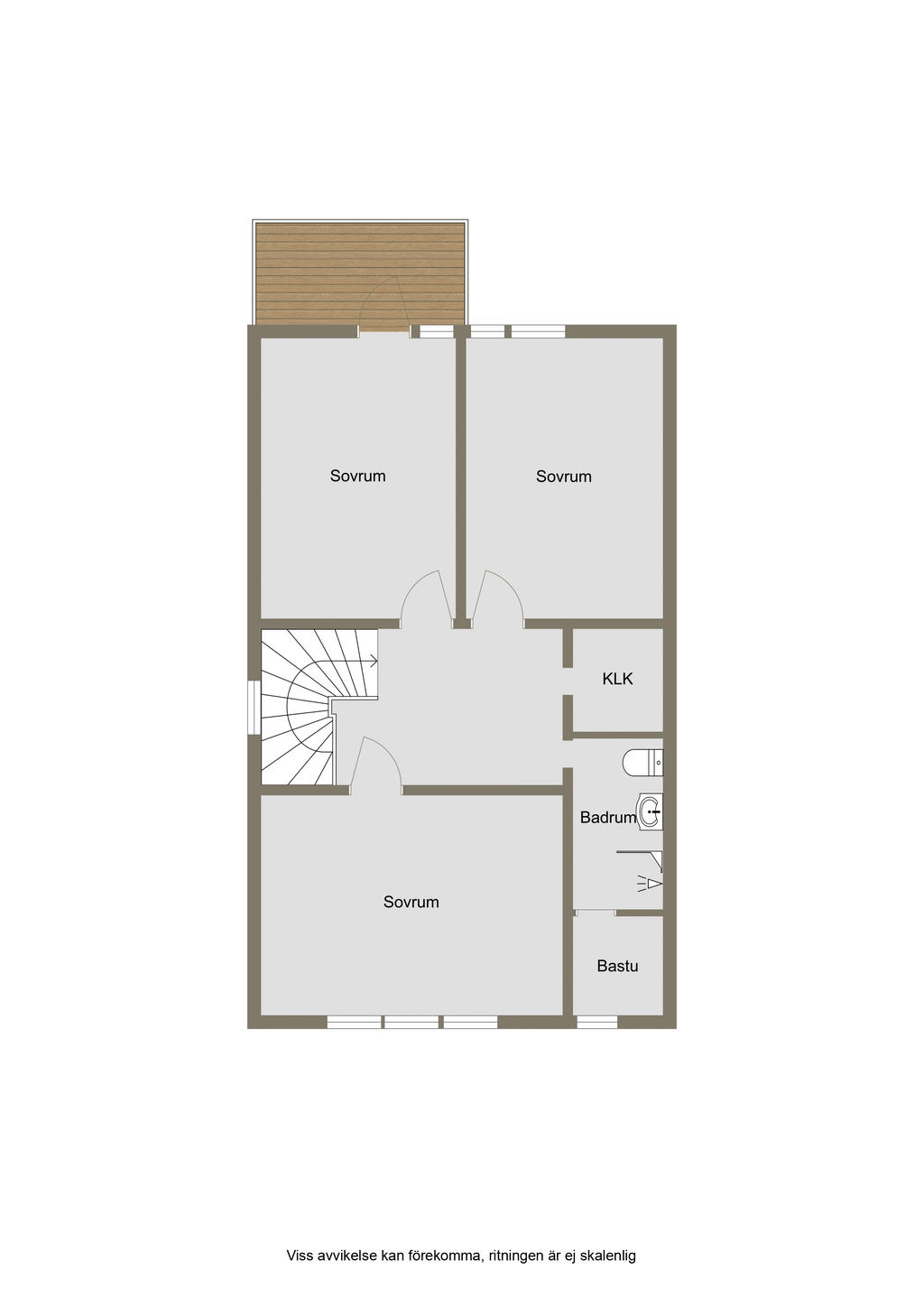 Planlösning övre plan 