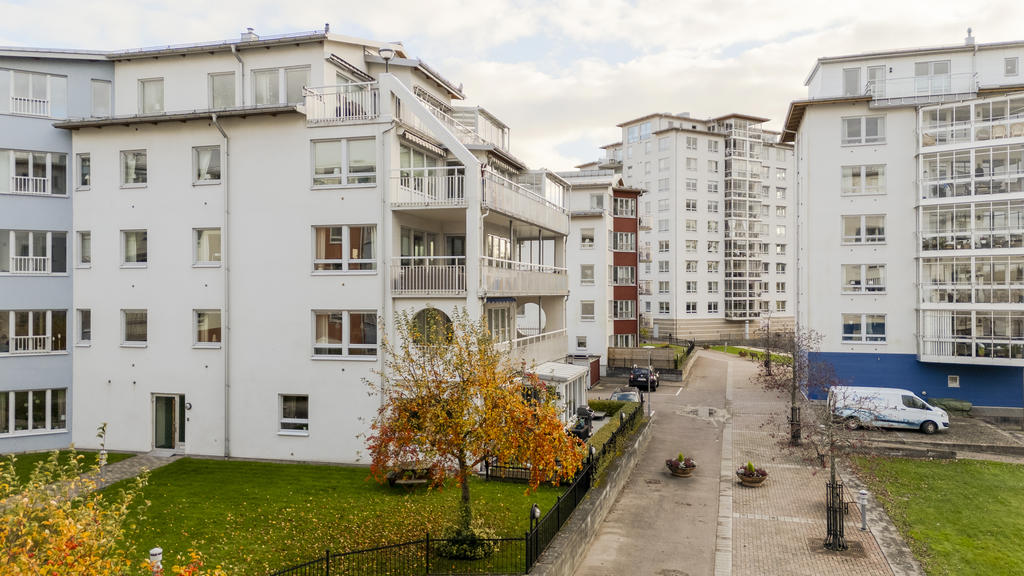 Fasaden sett från sidan