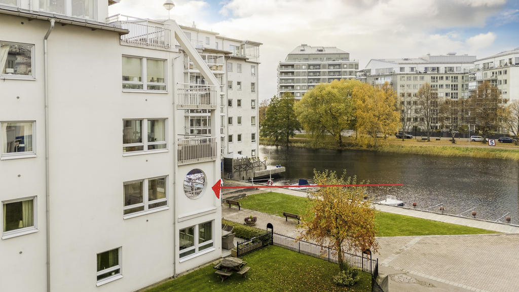 Sydvästligt läge på balkongen