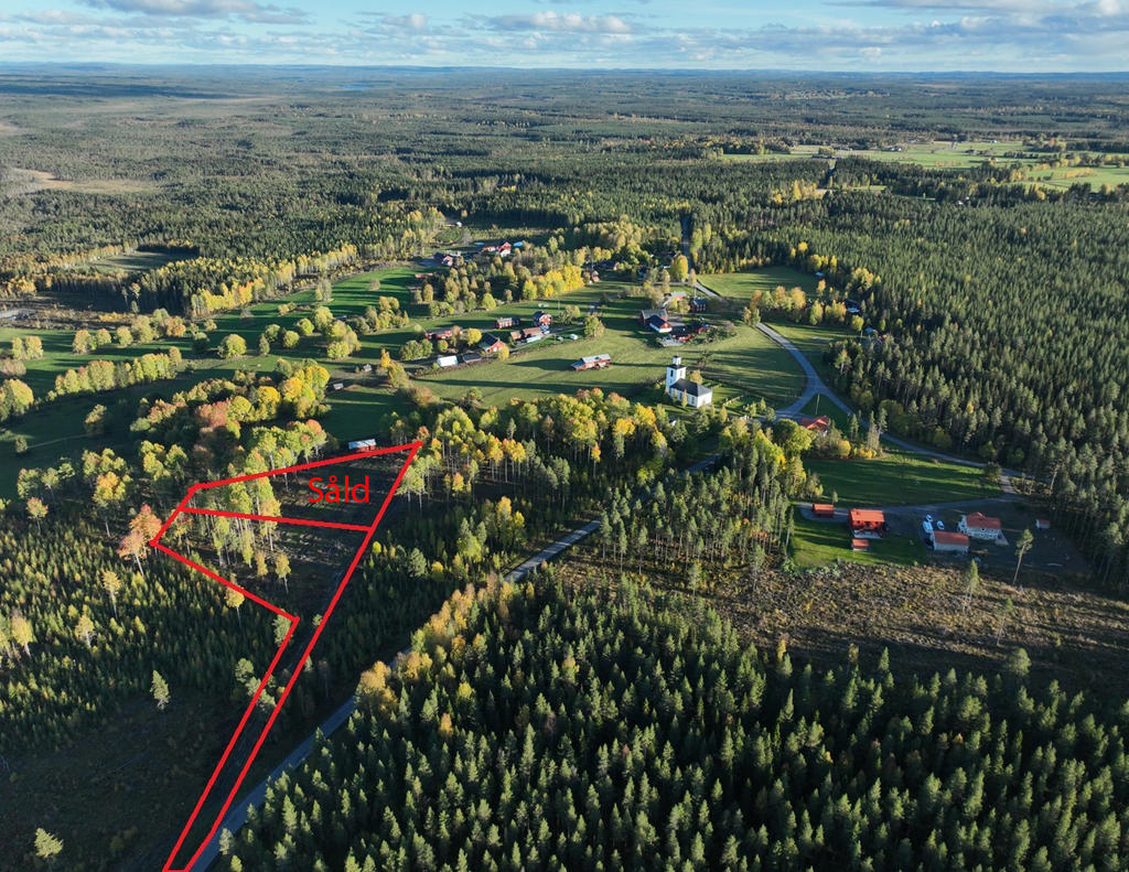 Tomtgränserna är uppskattade. 