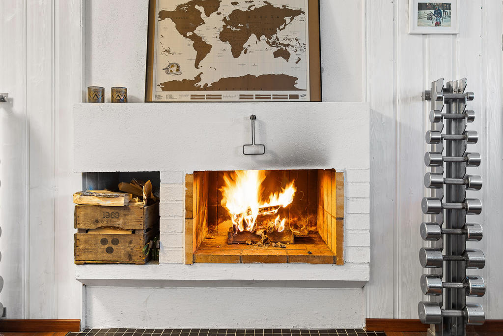Värmande och mysig eldstad!