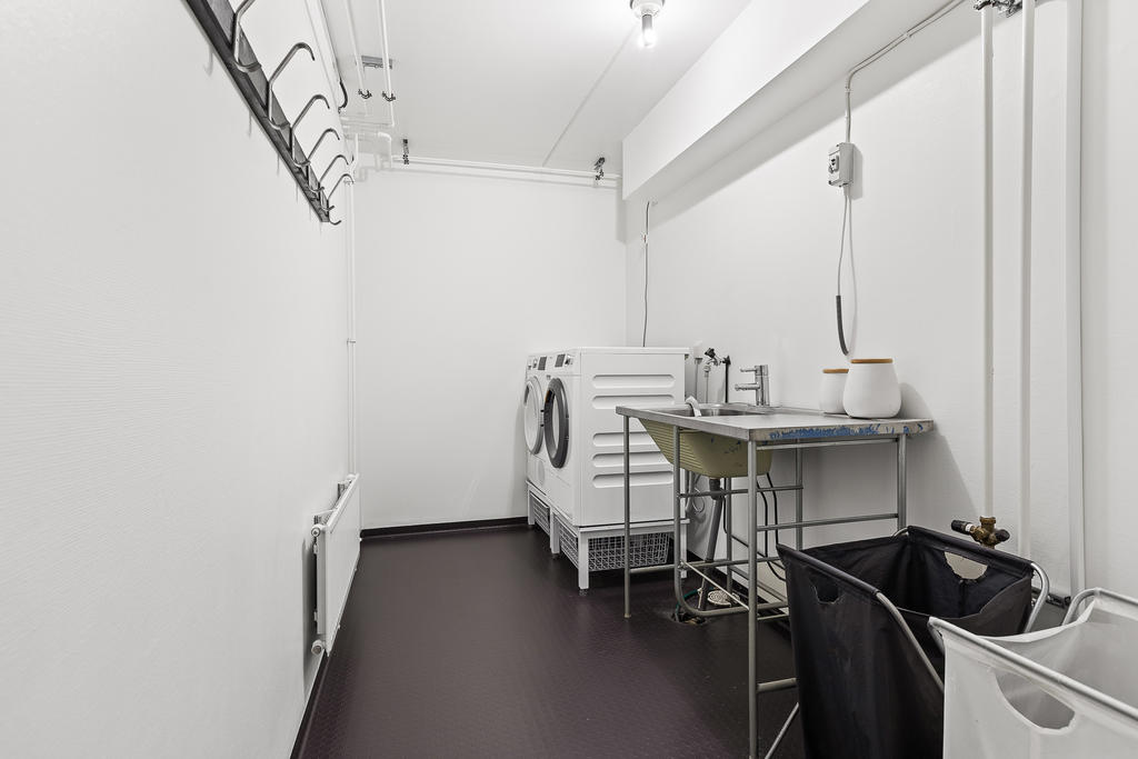 Praktisk och fräsch tvättstuga