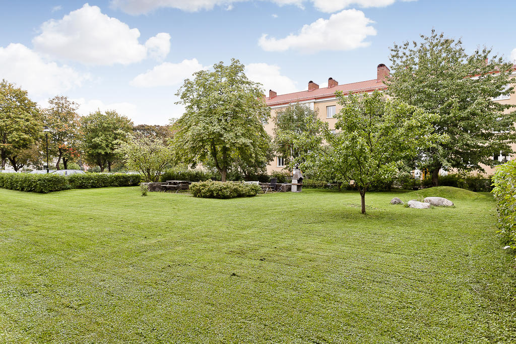 Föreningens gemensamma innergård.