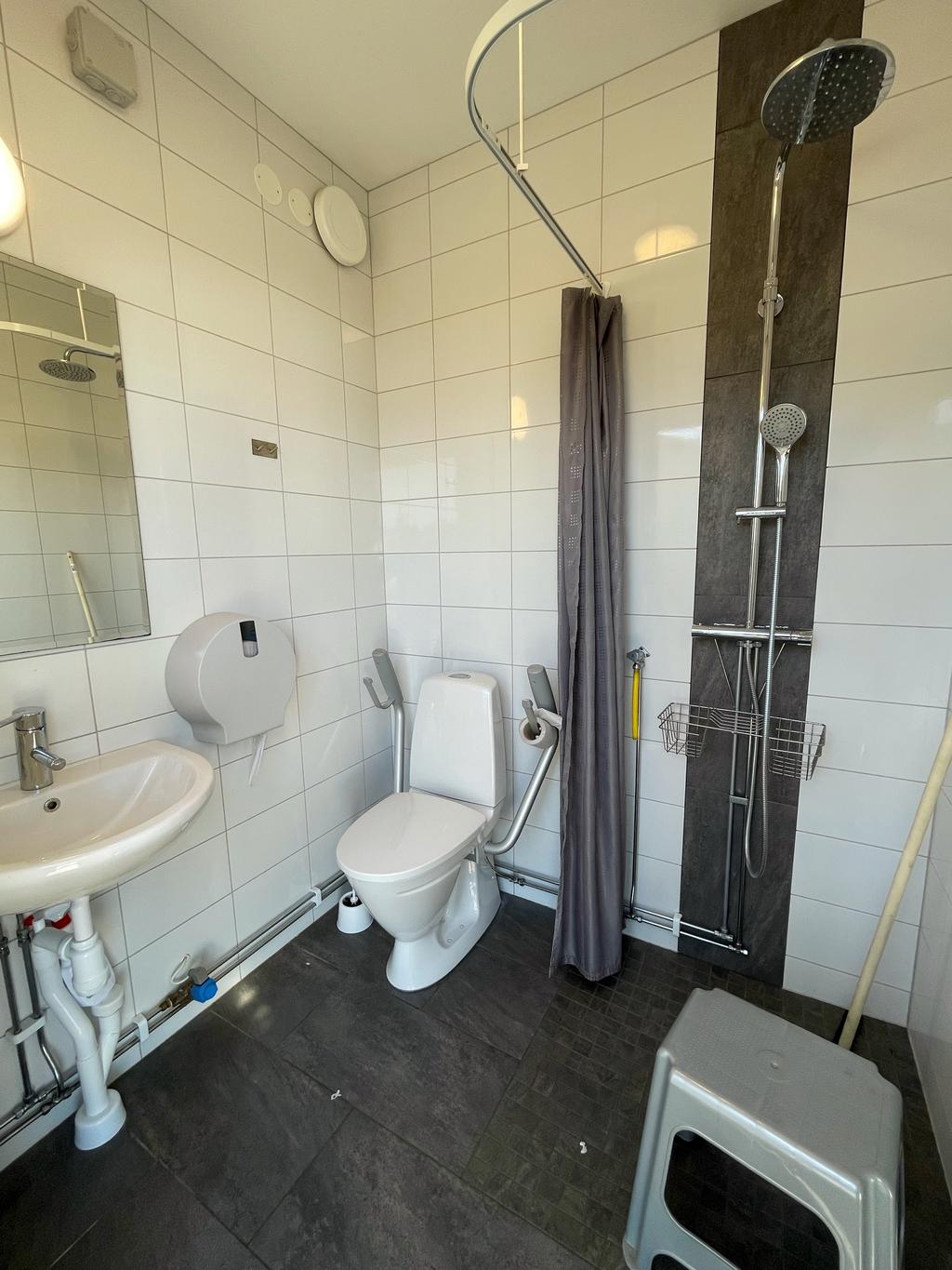 Handikapps-wc och dusch