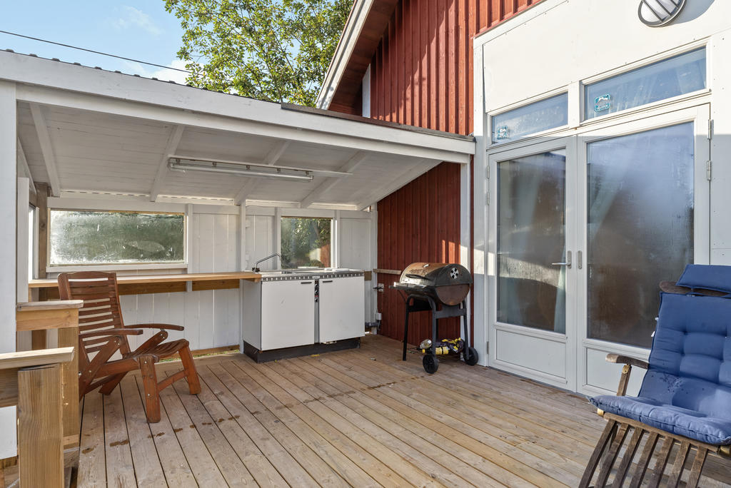 Sommarkök på altanen