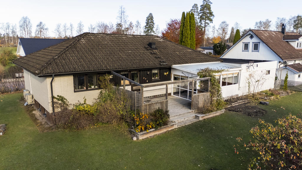 Baksidan av huset