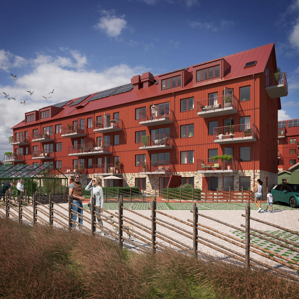Observera att bilden kan avvika från verkligheten samt att den inte ger en direkt avspegling av viss specifik lägenhet. 