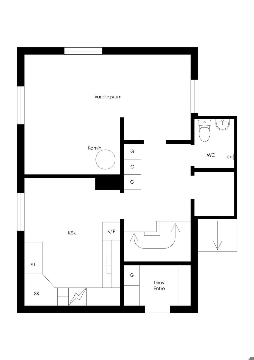 Planritning entréplan