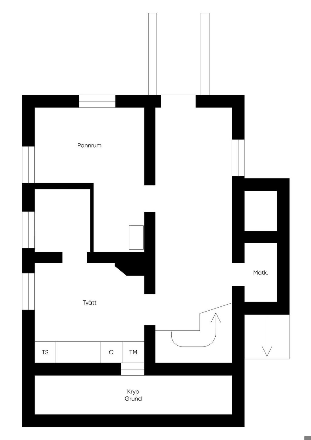 Planritning källarplan
