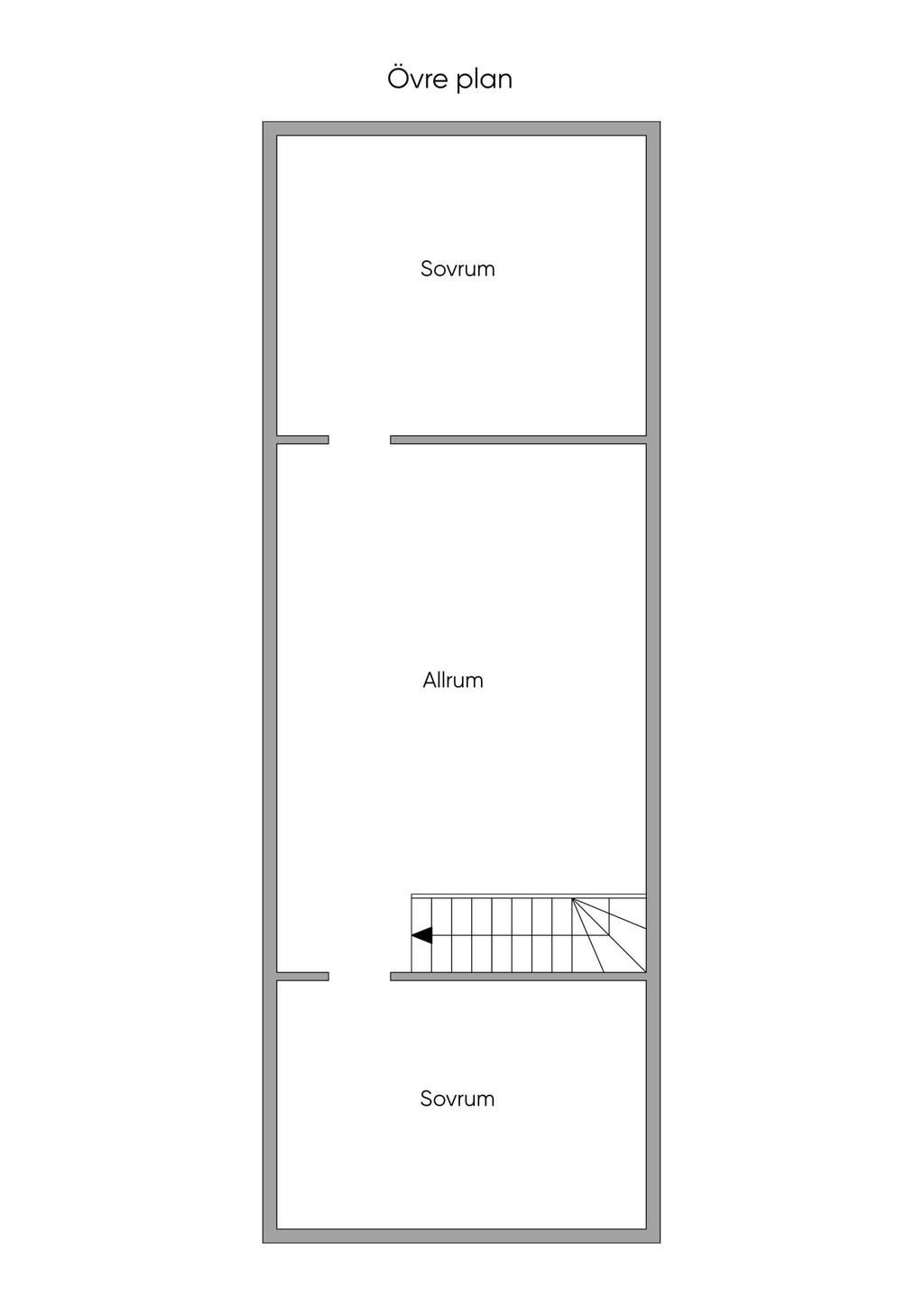 Planlösning övre plan