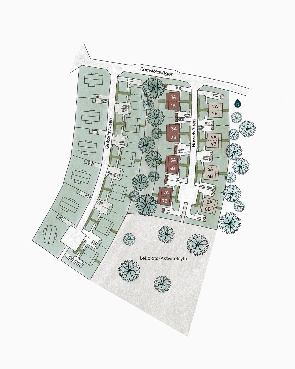 Situationsplan Brf Talldungen