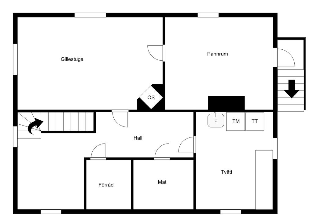 Planlösning källarplan