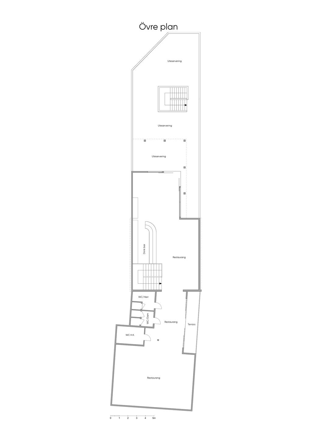 Planlösning Övre plan