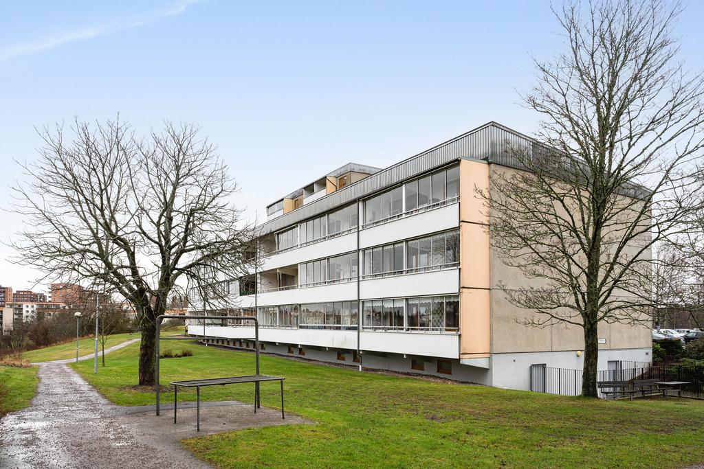 Stor inglasad balkong