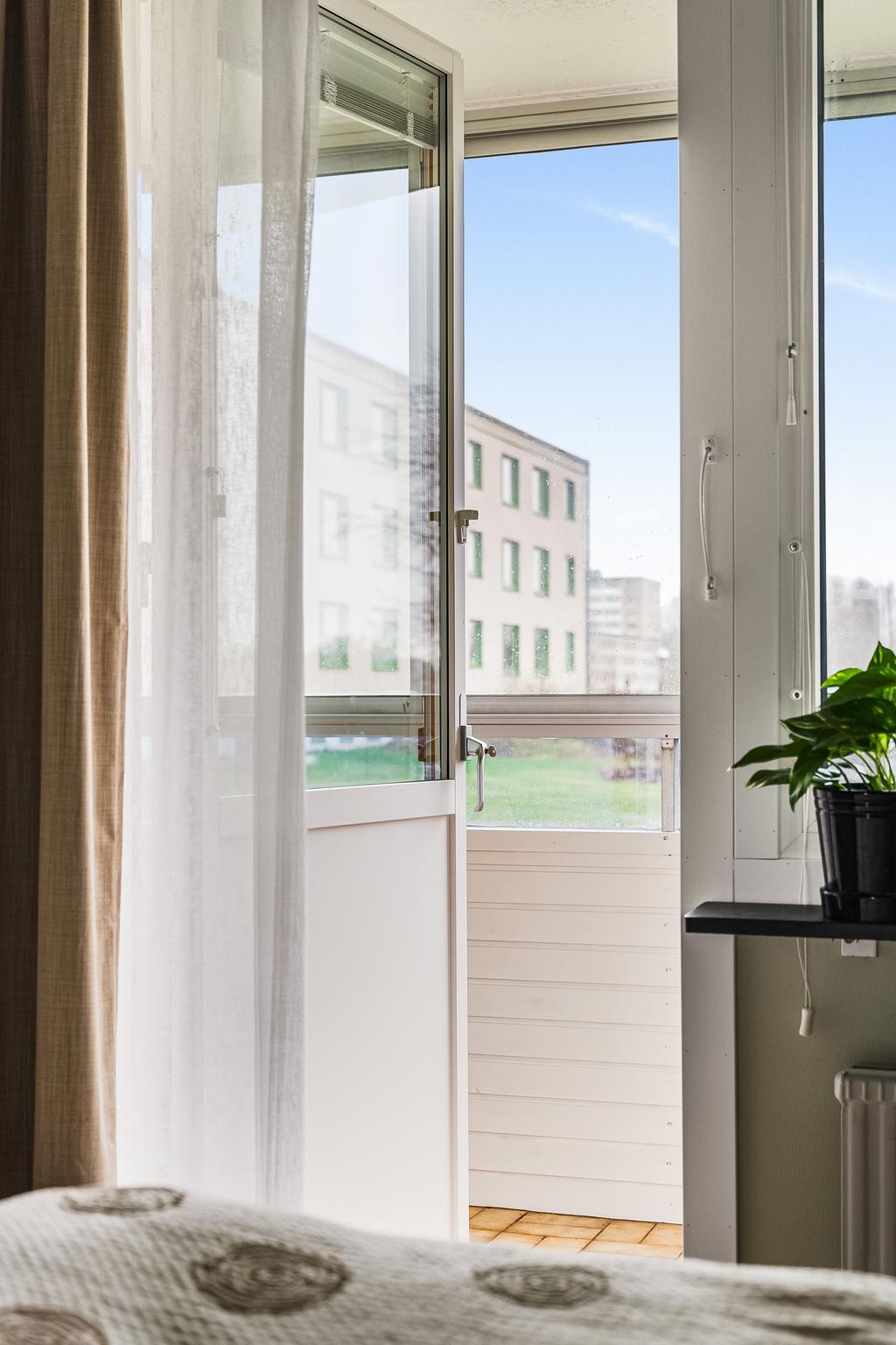 Utgång till balkong