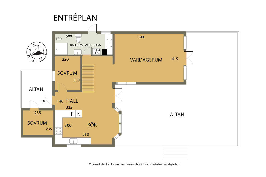 Hus nr 1 Entréplan.