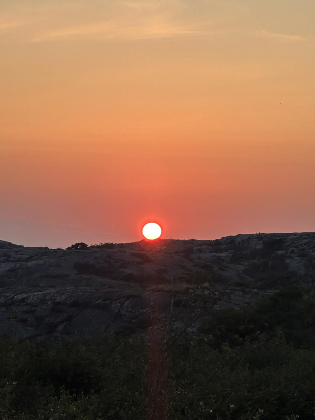 Solnedgång i Saltvik