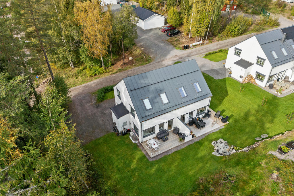 Vy över Höjdvägen 2A